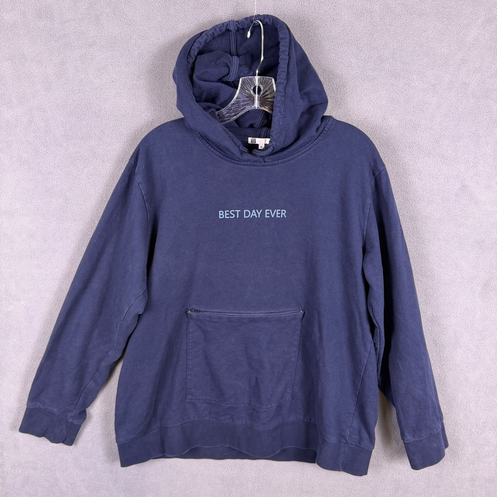 Moshi Moshi  Lauren Moshi Womens Hoodie Beast Day Ever Navy Blue
